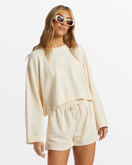 Billabong Cally Crew Sweatshirt-White Cap