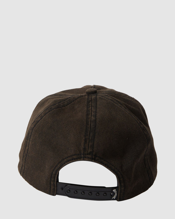 Billabong Womens Coral Snapback Hat-Black Pebble