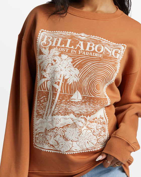 Billabong Paradise Is Here Sweatshirt-Toffee — REAL Watersports