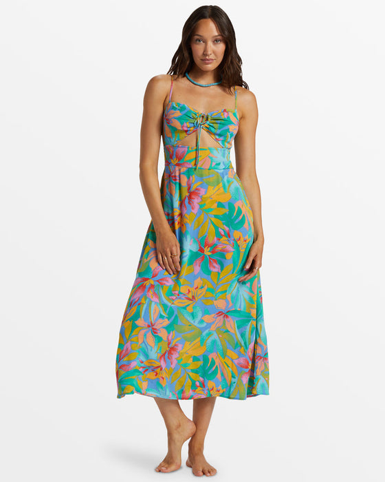Billabong Red Hot Midi Dress-Marina
