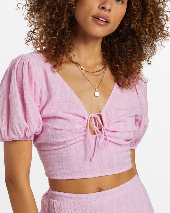 Billabong Tropic Heart Shirt-Pink Dream