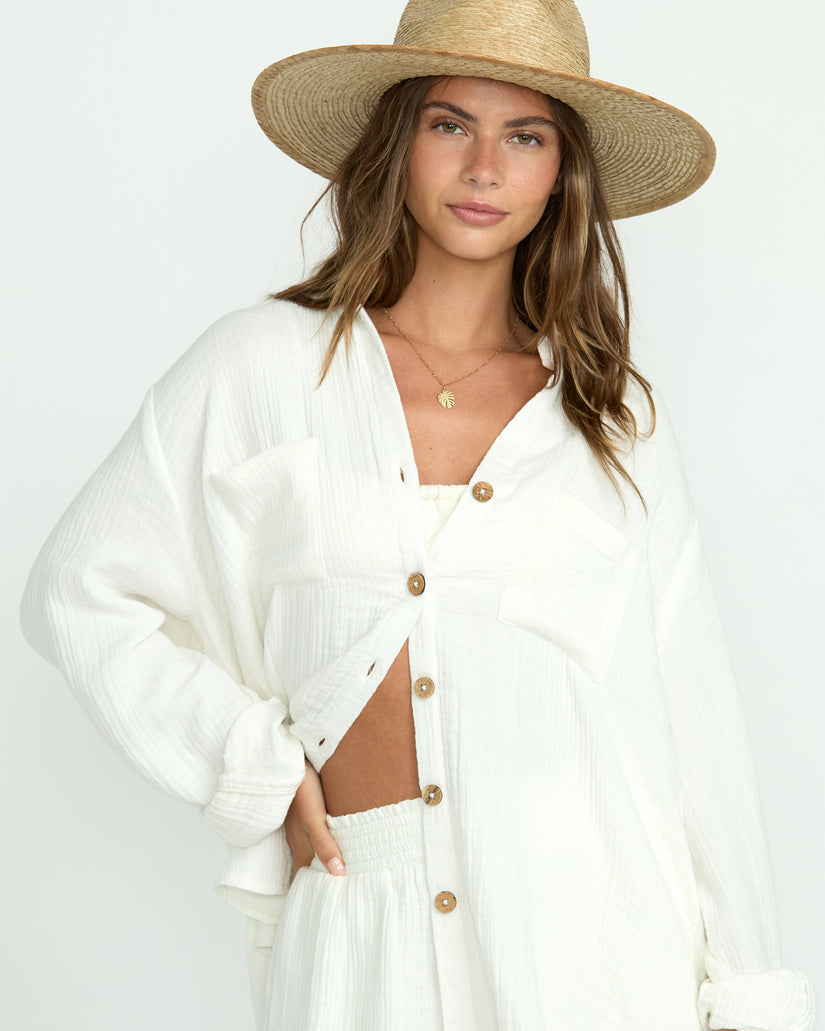 Billabong Sweet Swell L/S Shirt-Salt Crystal