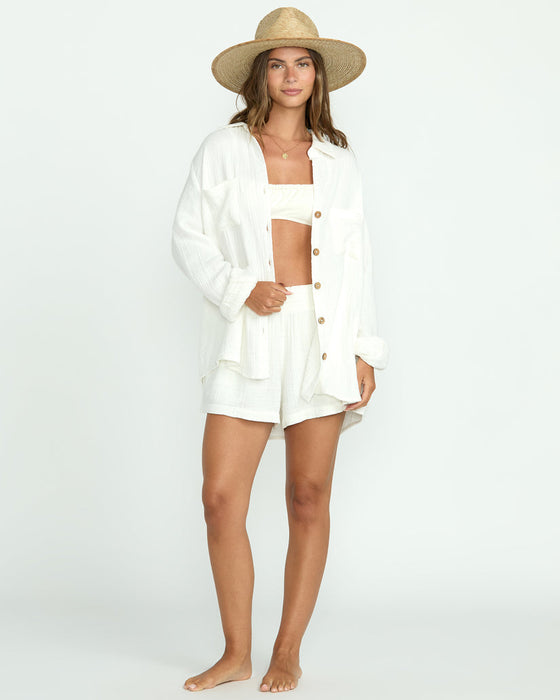 Billabong Sweet Swell L/S Shirt-Salt Crystal