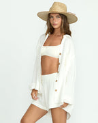 Billabong Sweet Swell L/S Shirt-Salt Crystal