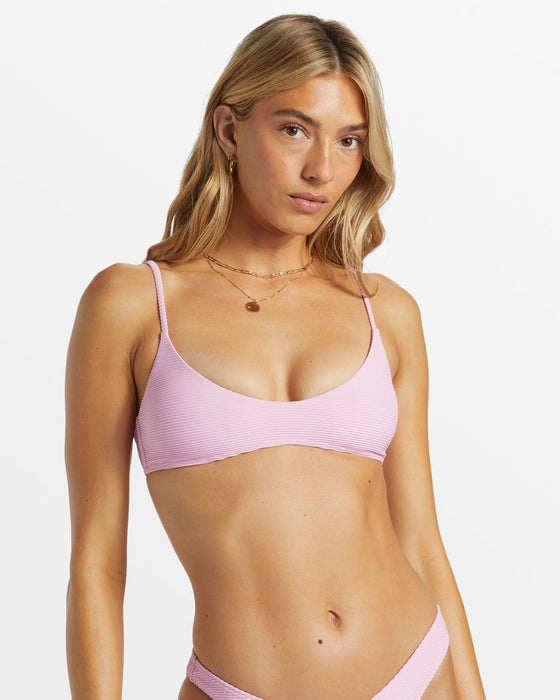 Billabong Tanlines V Bralette Top-Pink Dream