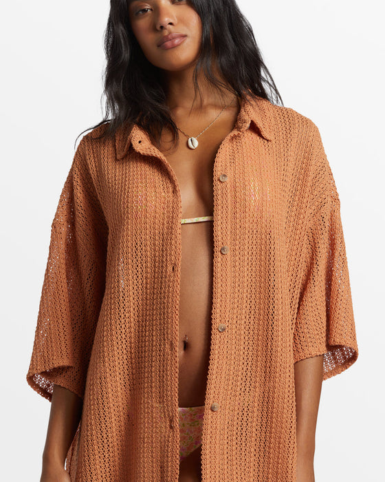 Billabong Largo Over Shirt-Toffee