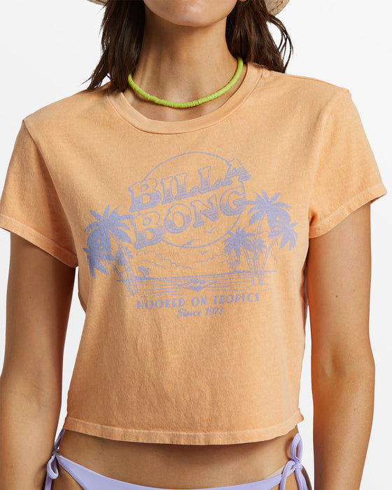 Billabong Hooked On Tropics Tee-Tangy Peach