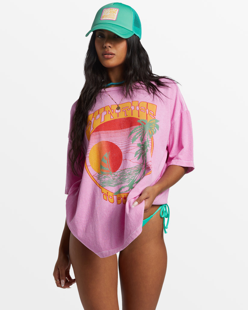 Billabong Sunrise To Sunset Tee-Paradise Pink — REAL Watersports