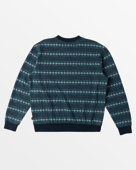 Billabong Halfrack Fleece Crew Sweatshirt-Navy