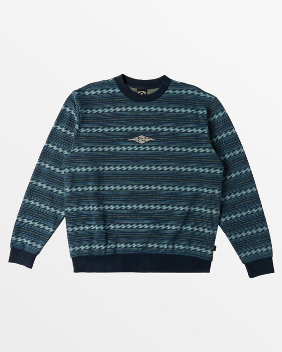 Billabong Halfrack Fleece Crew Sweatshirt-Navy