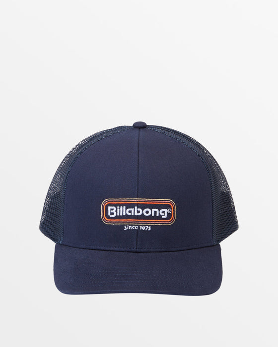 Billabong Walled Trucker Hat-Navy