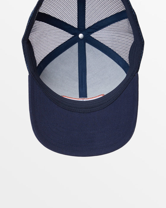 Billabong Walled Trucker Hat-Navy