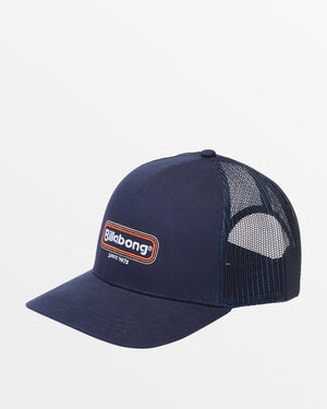 Billabong Walled Trucker Hat-Navy