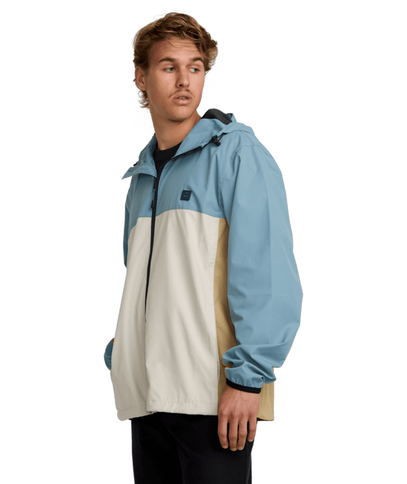 Billabong Transport Windbreaker Jacket-Glacier Blue