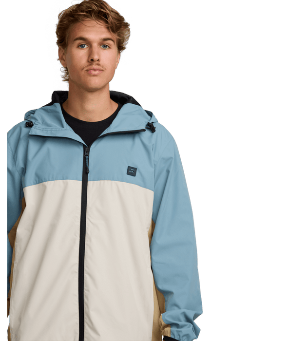 Billabong Transport Windbreaker Jacket-Glacier Blue