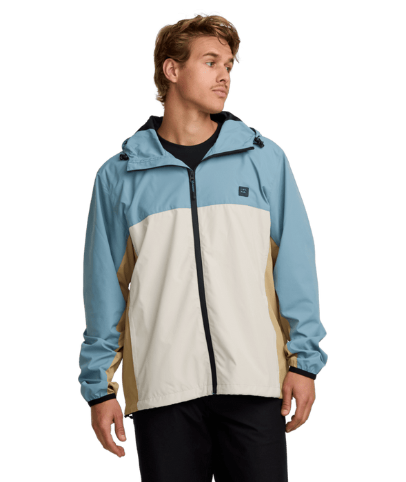 Billabong Transport Windbreaker Jacket-Glacier Blue