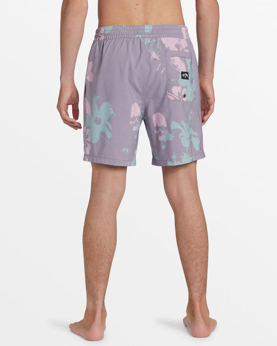Billabong Sundays Layback Boardshorts-Purple Ash