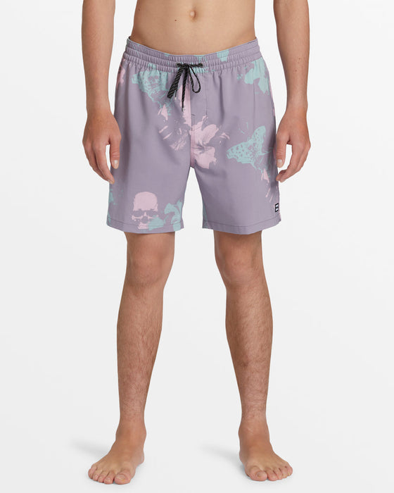 Billabong Sundays Layback Boardshorts-Purple Ash