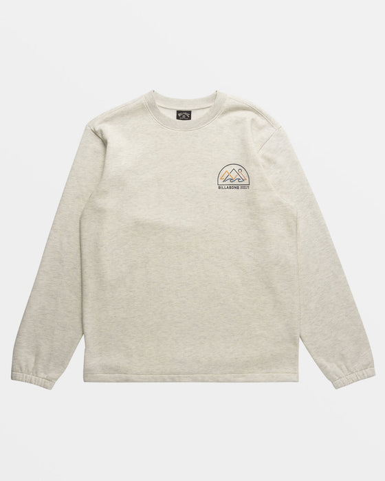Billabong Compass Crew Sweatshirt-Oatmeal Heather