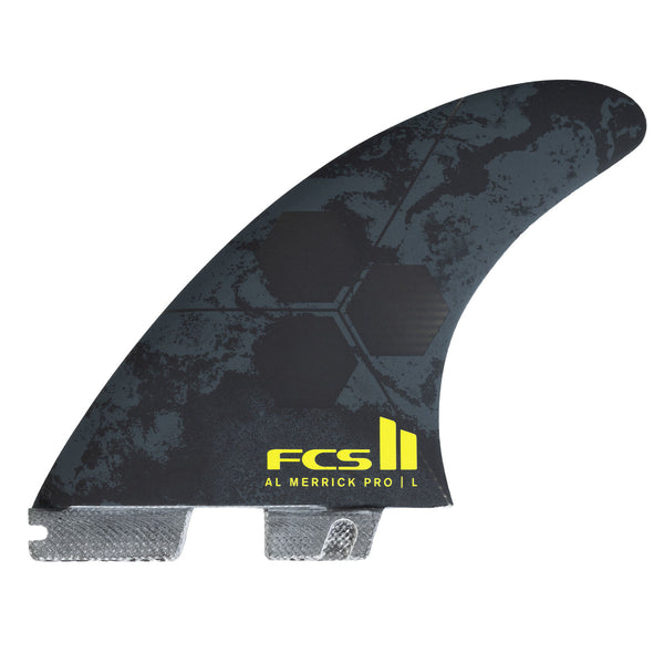 FCS Al Merrick PG Tri Fin Set-Black-Large — REAL Watersports