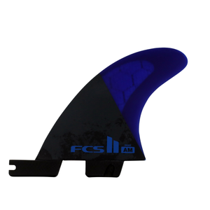 FCS II AM PC Quad Rear Fin Set-Cobalt-Medium