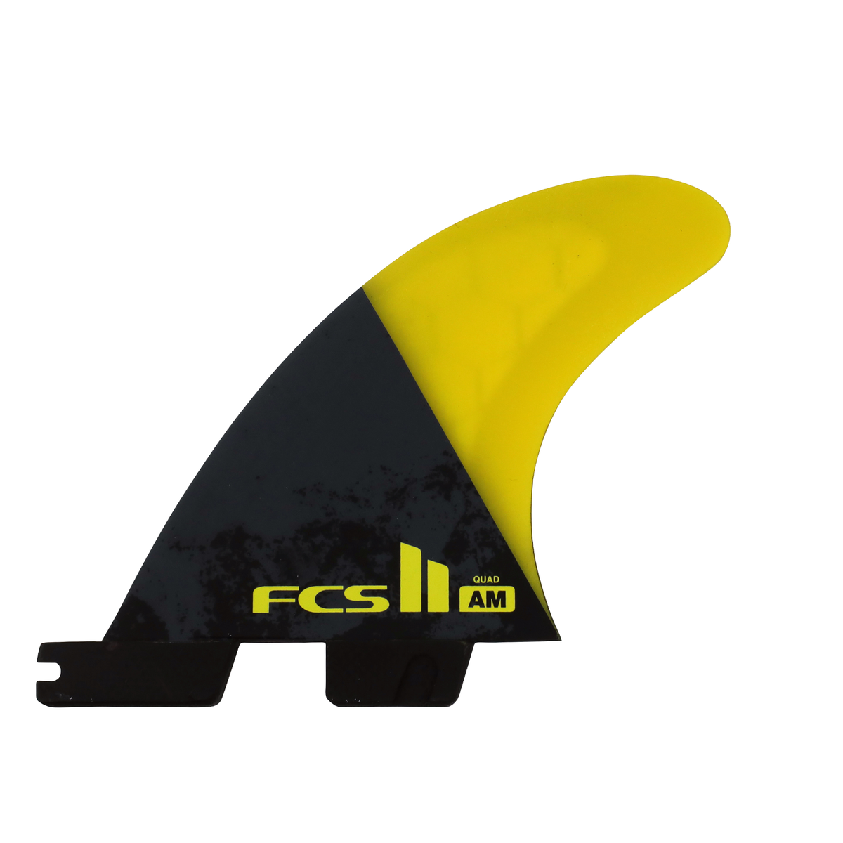 FCS II AM PC Quad Rear Fin Set-Yellow-Large