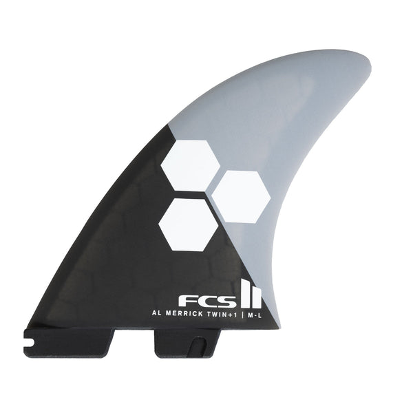 FCS II AM PC 2+1 Fin Set-Grey/Charcoal — REAL Watersports