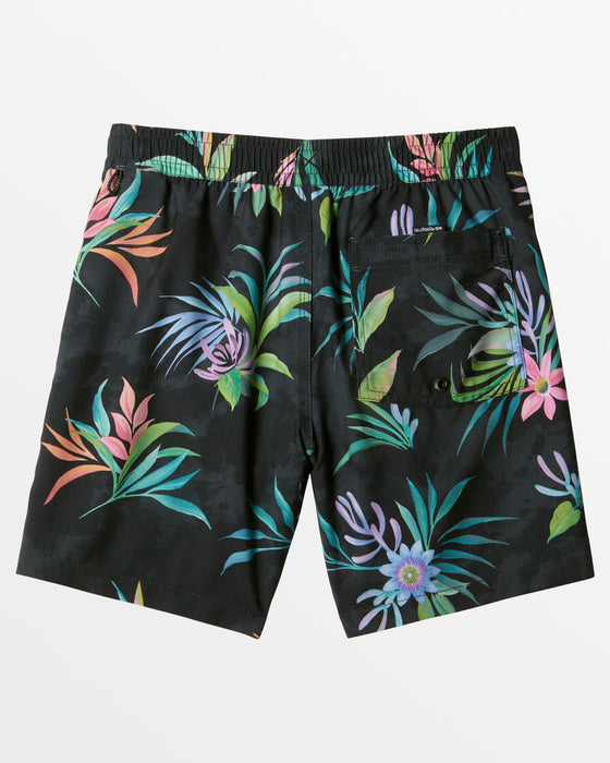 Quiksilver Boys Everyday Mix Volley 12 Boardshorts-Black