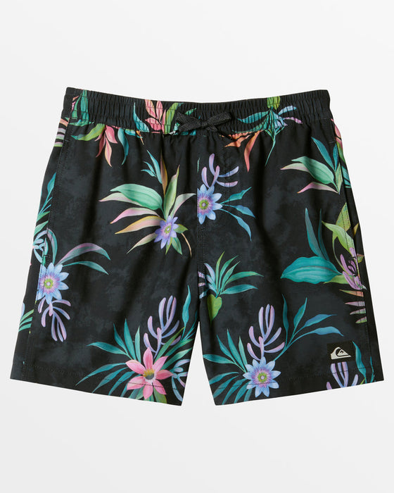 Quiksilver Boys Everyday Mix Volley 12 Boardshorts-Black