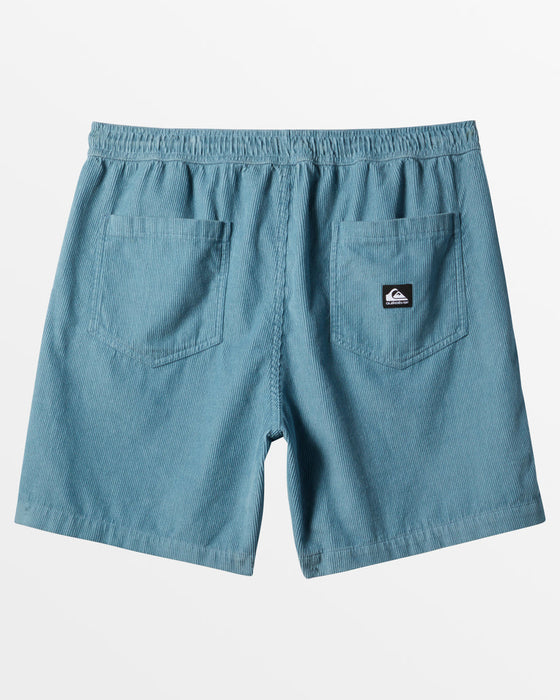 Quiksilver Taxer Cord Shorts-Blue Shadow