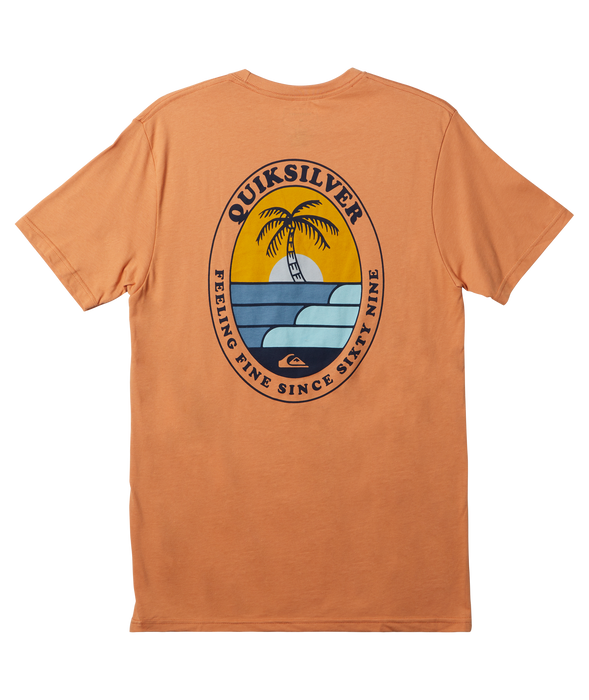 Quiksilver The Ripple Tee-Copper Tan