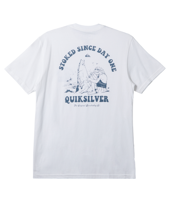 Quiksilver Stoked Since Day One Tee-White