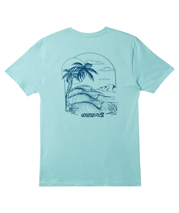 Quiksilver Escape Route Tee-Angel Blue