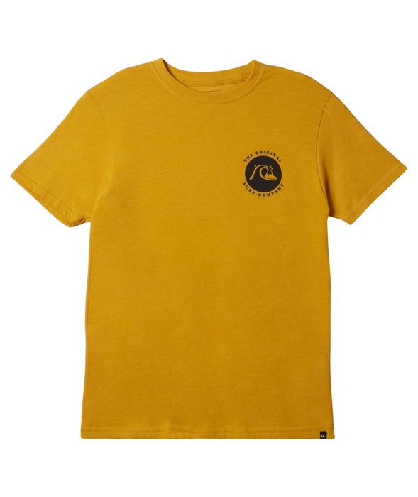 Quiksilver Stamped Tee-Nugget Gold Heather