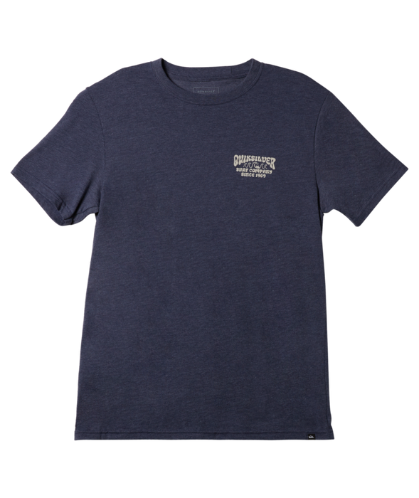 Quiksilver Quik Lockup Tee-Navy Blazer Heather
