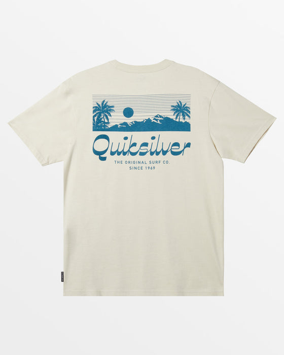 Quiksilver Island Mode L/S Tee-Silver Birch
