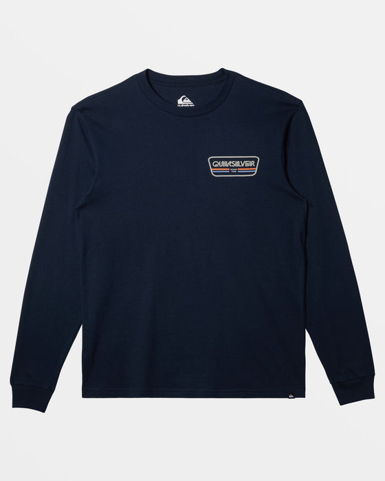 Quiksilver Range Life L/S Tee-Navy
