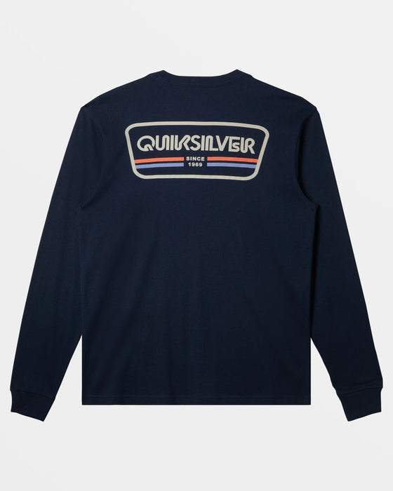 Quiksilver Range Life L/S Tee-Navy