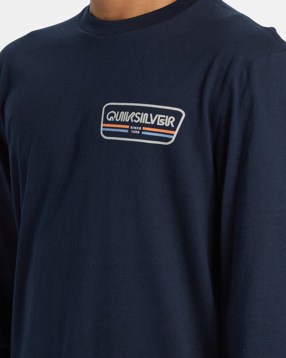 Quiksilver Range Life L/S Tee-Navy