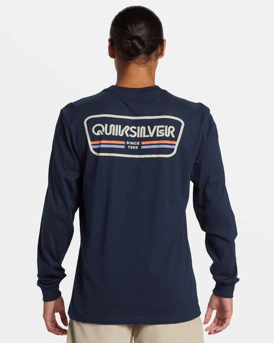 Quiksilver Range Life L/S Tee-Navy