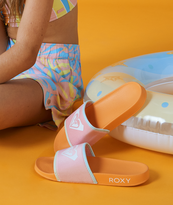 Roxy RG Slippy Neo Sandal-White/Orange/Pink
