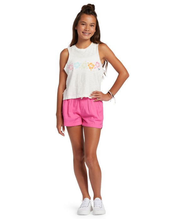 Roxy Lei Line Tank-Snow White