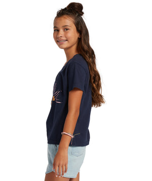 Roxy Radical Days Tee-Mood Indigo— Alternate View