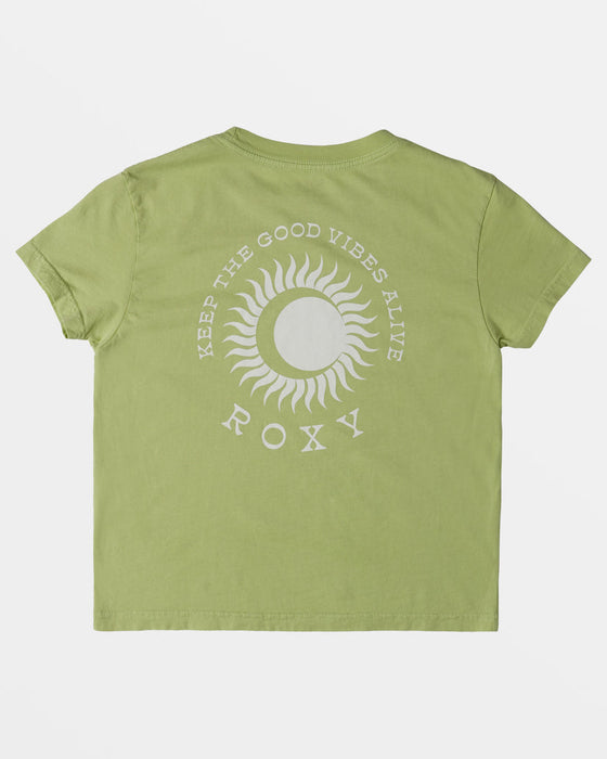 Roxy Girls Solstice Tee-Margarita