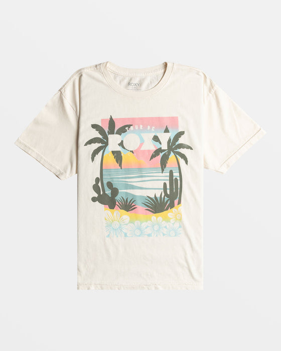 Roxy Girls Tour De Roxy Tee-Egret