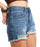 Roxy New Swell Denim Shorts-Medium Blue