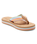 Roxy Colbee Hi Sandal-White/Orange/Pink