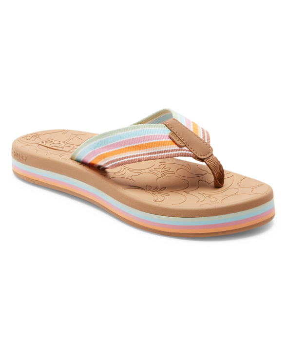 Roxy Colbee Hi Sandal-White/Orange/Pink