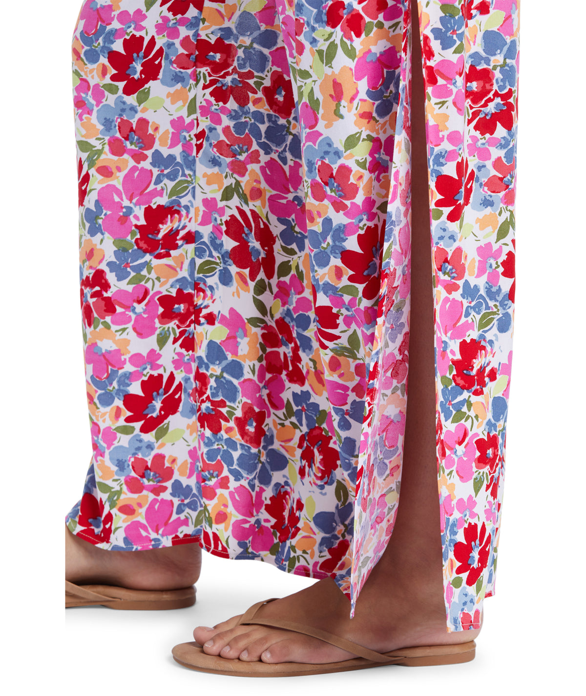 Roxy Tropical Rhythm Pants-Shocking Pink Bloomin Babe