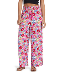 Roxy Tropical Rhythm Pants-Shocking Pink Bloomin Babe